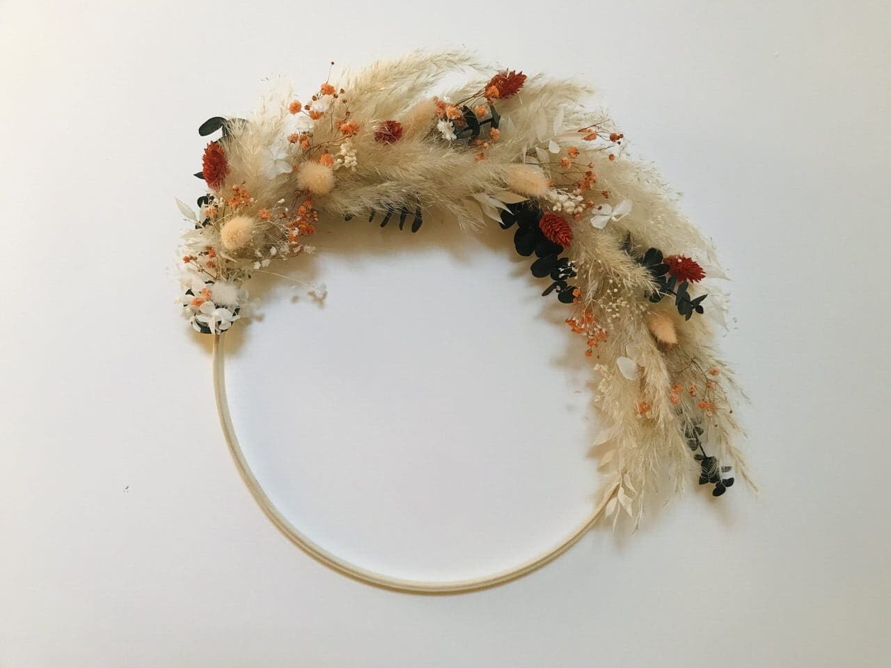 Couronne fleurs séchées